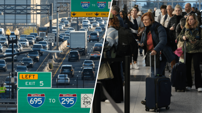 Best, worst times to drive for Thanksgiving in Maryland, Virginia – NBC4 Washington