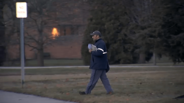 Arlington Heights mail carrier hailed for quick thinking before garbage truck explosion – NBC Chicago