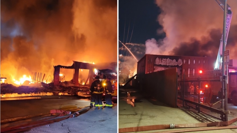 Brighton Park warehouse engulfed by massive fire – NBC Chicago