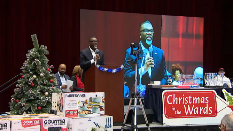 Chicago City Council members distribute toys as budget debate continues – NBC Chicago