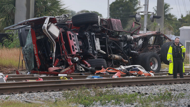 Delray Beach fire chief gives statement on Brightline train-fire truck crash – NBC 6 South Florida