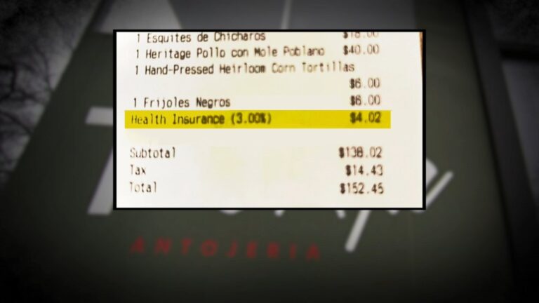 Restaurants adding healthcare surcharges to bills raise eyebrows – NBC Chicago