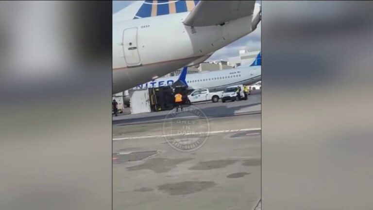 United plane hits, flips box truck at Miami International Airport – NBC 6 South Florida